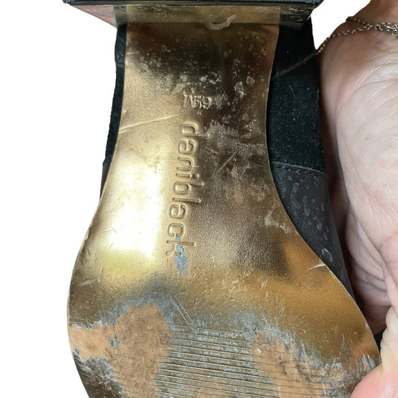 DANIBLACK  RAFAEL BOOT IN BLACK WITH MIRROR HEEL SZ 6.5 - Picture 8 of 9